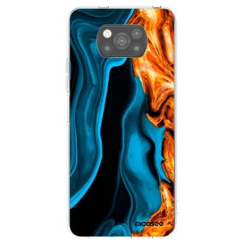 Picasee fekete szilikon tok az alábbi mobiltelefonokra Xiaomi Poco X3 - Gold blue