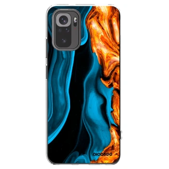 Picasee átlátszó szilikon tok az alábbi mobiltelefonokra Xiaomi Redmi Note 10S - Gold blue