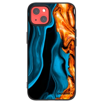 Picasee fekete szilikon tok az alábbi mobiltelefonokra Apple iPhone 13 - Gold blue