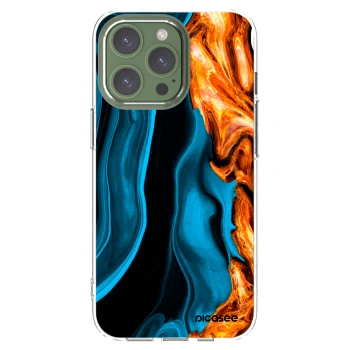 Picasee átlátszó szilikon tok az alábbi mobiltelefonokra Apple iPhone 13 Pro - Gold blue