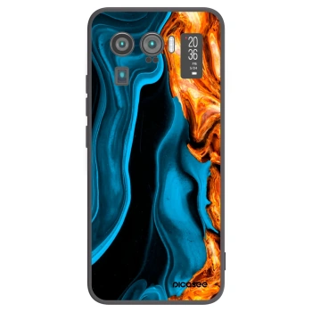 Picasee fekete szilikon tok az alábbi mobiltelefonokra Xiaomi Mi 11 Ultra - Gold blue