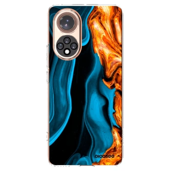 Picasee átlátszó szilikon tok az alábbi mobiltelefonokra Honor 50 5G - Gold blue