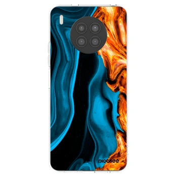 Picasee átlátszó szilikon tok az alábbi mobiltelefonokra Huawei Nova 8i - Gold blue