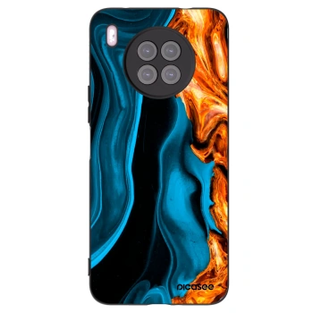 Picasee fekete szilikon tok az alábbi mobiltelefonokra Huawei Nova 8i - Gold blue