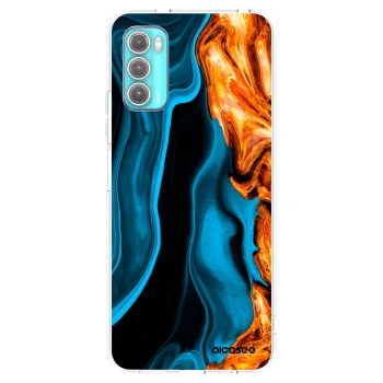 Picasee átlátszó szilikon tok az alábbi mobiltelefonokra Motorola Moto G60 - Gold blue
