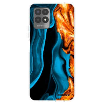 Picasee átlátszó szilikon tok az alábbi mobiltelefonokra Realme 8i - Gold blue