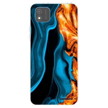 Picasee átlátszó szilikon tok az alábbi mobiltelefonokra Realme C11 (2021) - Gold blue