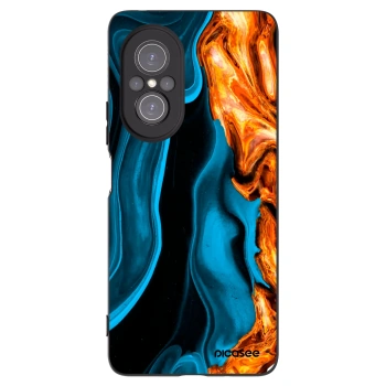 Picasee fekete szilikon tok az alábbi mobiltelefonokra Huawei Nova 9 SE - Gold blue