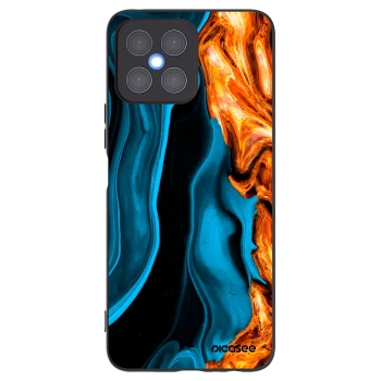 Picasee fekete szilikon tok az alábbi mobiltelefonokra Honor X8 4G - Gold blue