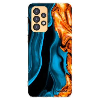 Picasee átlátszó szilikon tok az alábbi mobiltelefonokra Samsung Galaxy A33 5G A336 - Gold blue