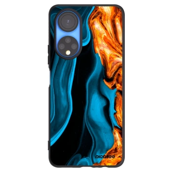 Picasee fekete szilikon tok az alábbi mobiltelefonokra Honor X7 - Gold blue