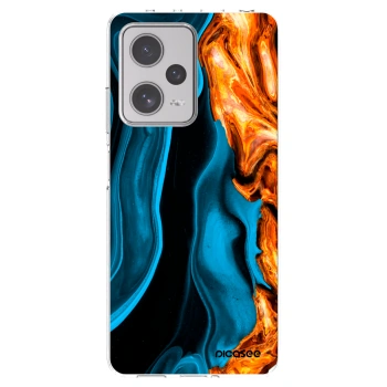 Picasee átlátszó szilikon tok az alábbi mobiltelefonokra Xiaomi Redmi Note 12 Pro+ 5G - Gold blue