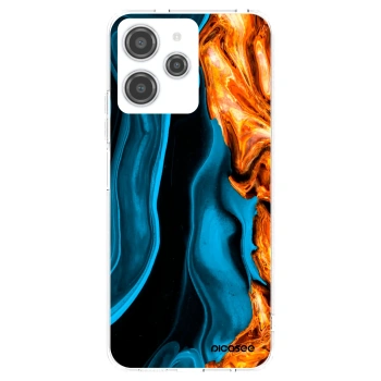 Picasee átlátszó szilikon tok az alábbi mobiltelefonokra Xiaomi Redmi 12 4G - Gold blue