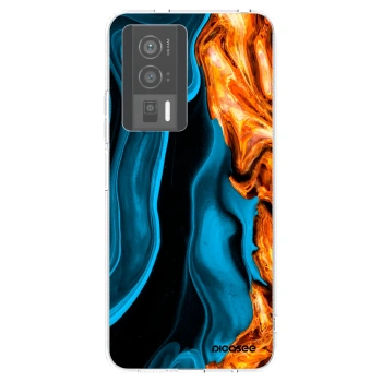 Picasee átlátszó szilikon tok az alábbi mobiltelefonokra Xiaomi Poco F5 Pro 5G - Gold blue