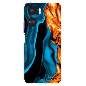 Picasee átlátszó szilikon tok az alábbi mobiltelefonokra Honor 90 Lite 5G - Gold blue