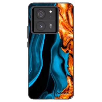 Picasee fekete szilikon tok az alábbi mobiltelefonokra Xiaomi 13T - Gold blue