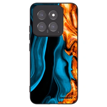 Picasee fekete szilikon tok az alábbi mobiltelefonokra Xiaomi 14 - Gold blue