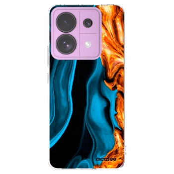 Picasee átlátszó szilikon tok az alábbi mobiltelefonokra Xiaomi Redmi Note 13 Pro 5G - Gold blue