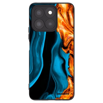 Picasee fekete szilikon tok az alábbi mobiltelefonokra Honor X8b - Gold blue