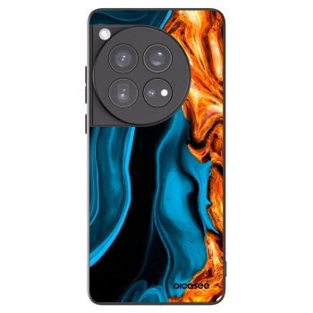 Picasee fekete szilikon tok az alábbi mobiltelefonokra OnePlus 12 5G - Gold blue