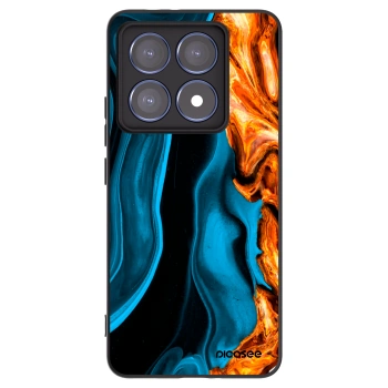 Picasee fekete szilikon tok az alábbi mobiltelefonokra Xiaomi 14T Pro - Gold blue