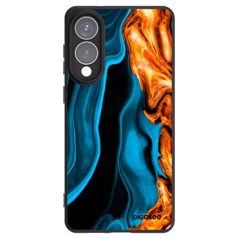 Picasee fekete szilikon tok az alábbi mobiltelefonokra Samsung Galaxy S25 Edge 5G - Gold blue