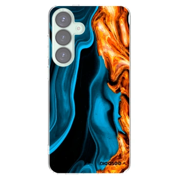 Picasee átlátszó szilikon tok az alábbi mobiltelefonokra Samsung Galaxy S25+ 5G - Gold blue