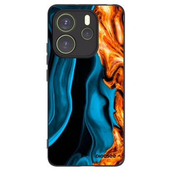 Picasee fekete szilikon tok az alábbi mobiltelefonokra Xiaomi Redmi Note 14 4G - Gold blue