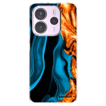 Picasee átlátszó szilikon tok az alábbi mobiltelefonokra Xiaomi Redmi Note 14 4G - Gold blue