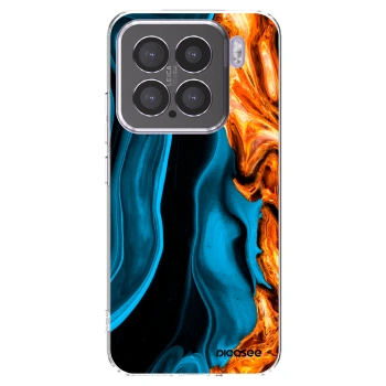 Picasee átlátszó szilikon tok az alábbi mobiltelefonokra Xiaomi 15 - Gold blue