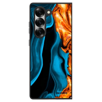 Szilikon tok erre a típusra Samsung Galaxy Z Fold6 5G - Gold blue