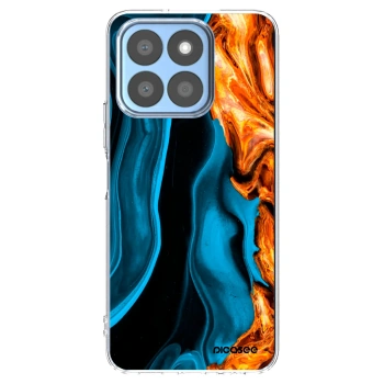 Picasee átlátszó szilikon tok az alábbi mobiltelefonokra Honor X8c - Gold blue