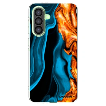 Picasee átlátszó szilikon tok az alábbi mobiltelefonokra Samsung Galaxy A26 5G A266B - Gold blue