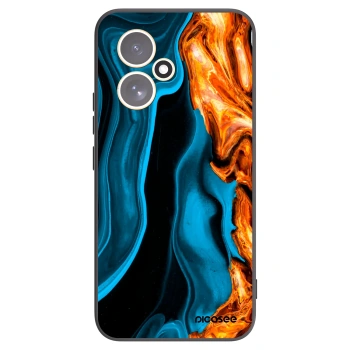 Picasee fekete szilikon tok az alábbi mobiltelefonokra Honor 400 5G - Gold blue