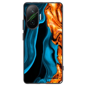 Picasee fekete szilikon tok az alábbi mobiltelefonokra Xiaomi Poco F7 5G - Gold blue