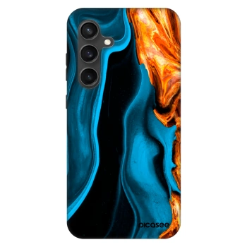Szilikon tok erre a típusra Samsung Galaxy S24 FE S721B - Gold blue