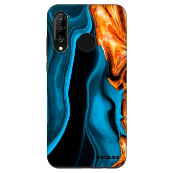 Szilikon tok erre a típusra Huawei P30 Lite - Gold blue