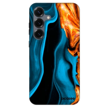 Szilikon tok erre a típusra Samsung Galaxy S25 5G - Gold blue