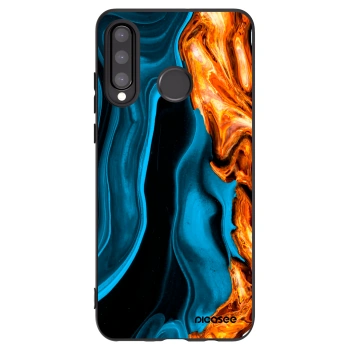 Picasee fekete szilikon tok az alábbi mobiltelefonokra Huawei P30 Lite - Gold blue