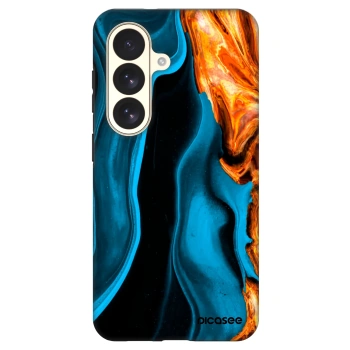 Szilikon tok erre a típusra Samsung Galaxy S26 - Gold blue