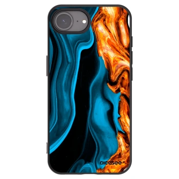Picasee fekete szilikon tok az alábbi mobiltelefonokra Apple iPhone 17e - Gold blue