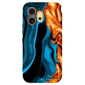 Picasee fekete szilikon tok az alábbi mobiltelefonokra Honor 600 - Gold blue