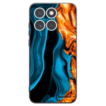 Picasee fekete szilikon tok az alábbi mobiltelefonokra Motorola Edge 70 Fusion - Gold blue
