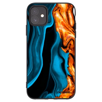 Picasee fekete szilikon tok az alábbi mobiltelefonokra Apple iPhone 11 - Gold blue