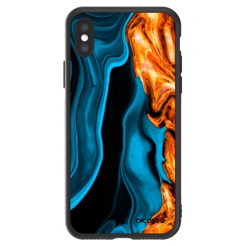 Picasee ULTIMATE CASE Apple iPhone X/XS - készülékre - Gold blue