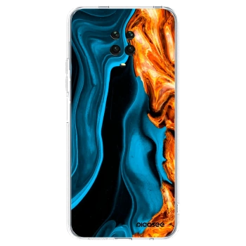 Picasee átlátszó szilikon tok az alábbi mobiltelefonokra Xiaomi Redmi Note 9 Pro - Gold blue
