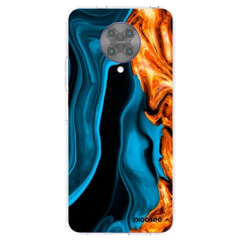 Picasee átlátszó szilikon tok az alábbi mobiltelefonokra Xiaomi Poco F2 Pro - Gold blue