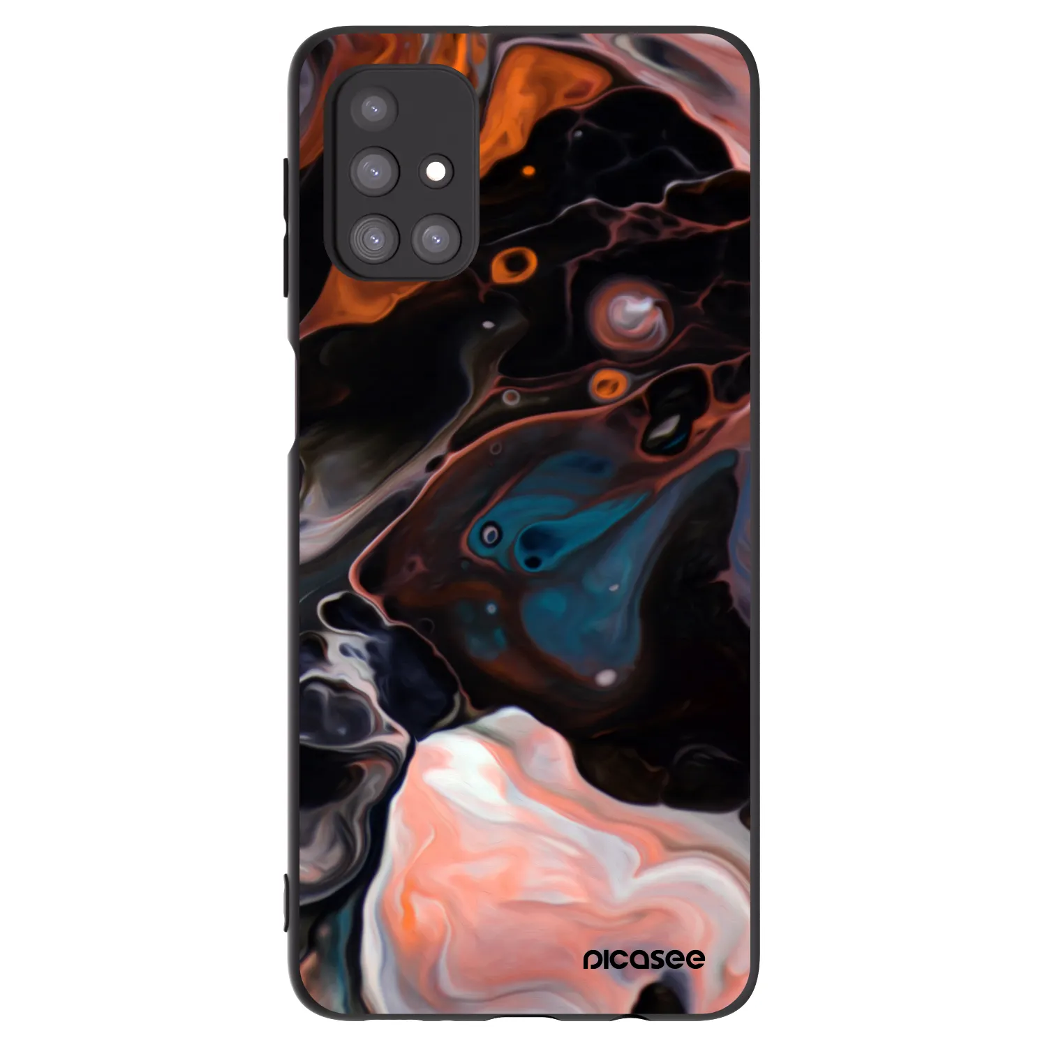 Picasee fekete szilikon tok az alábbi mobiltelefonokra Samsung Galaxy M31s - Cream
