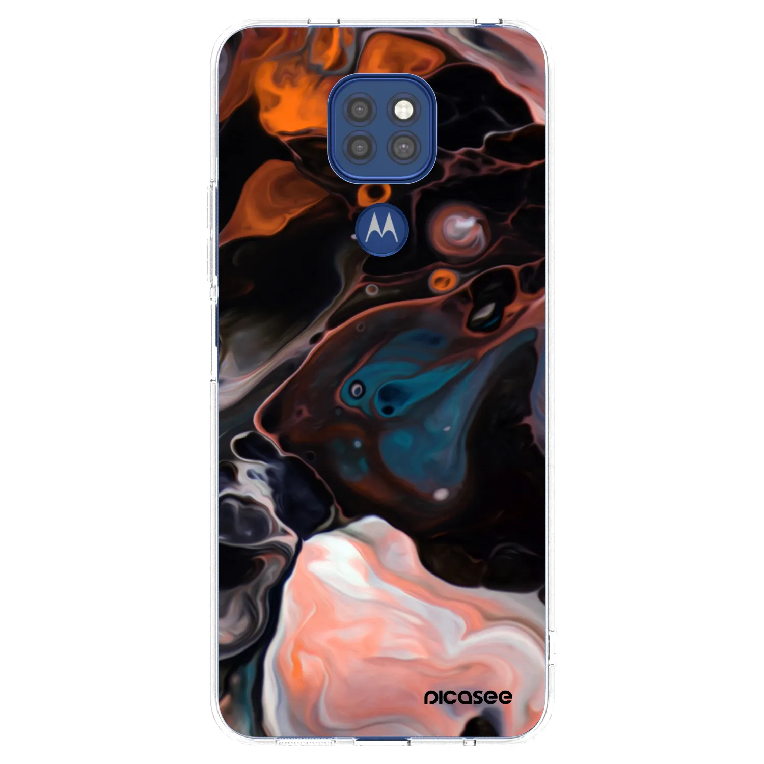 Picasee átlátszó szilikon tok az alábbi mobiltelefonokra Motorola Moto G9 Play - Cream