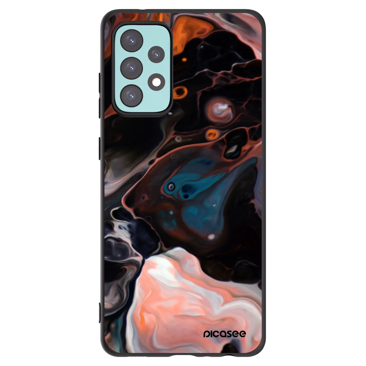 Picasee fekete szilikon tok az alábbi mobiltelefonokra Samsung Galaxy A72 A725F - Cream